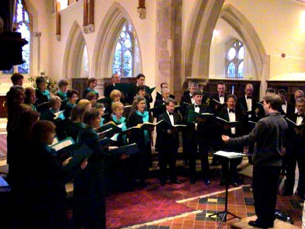 Cantate Choir at dress rehearsal