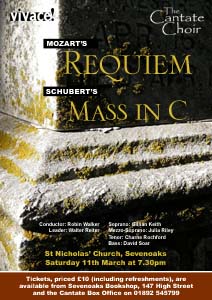 Poster for Mozart's Requiem concert