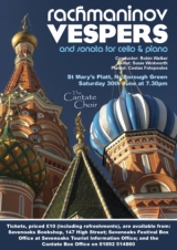 Poster for June Concert - Rachmaninov Vespers