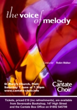 Poster for June 2008 Concert - The Voice of Melody
